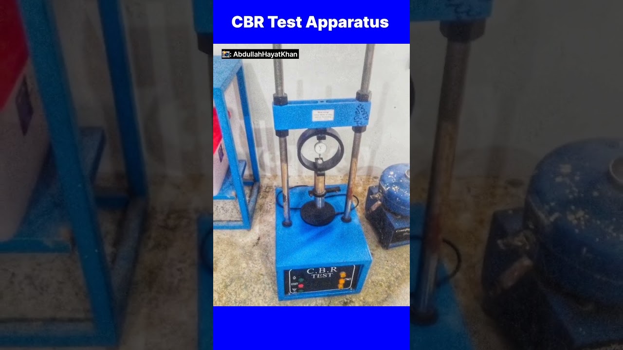 California Bearing Ratio (CBR) Test Apparatus ● #civilengineering #test  #instruments #ahk