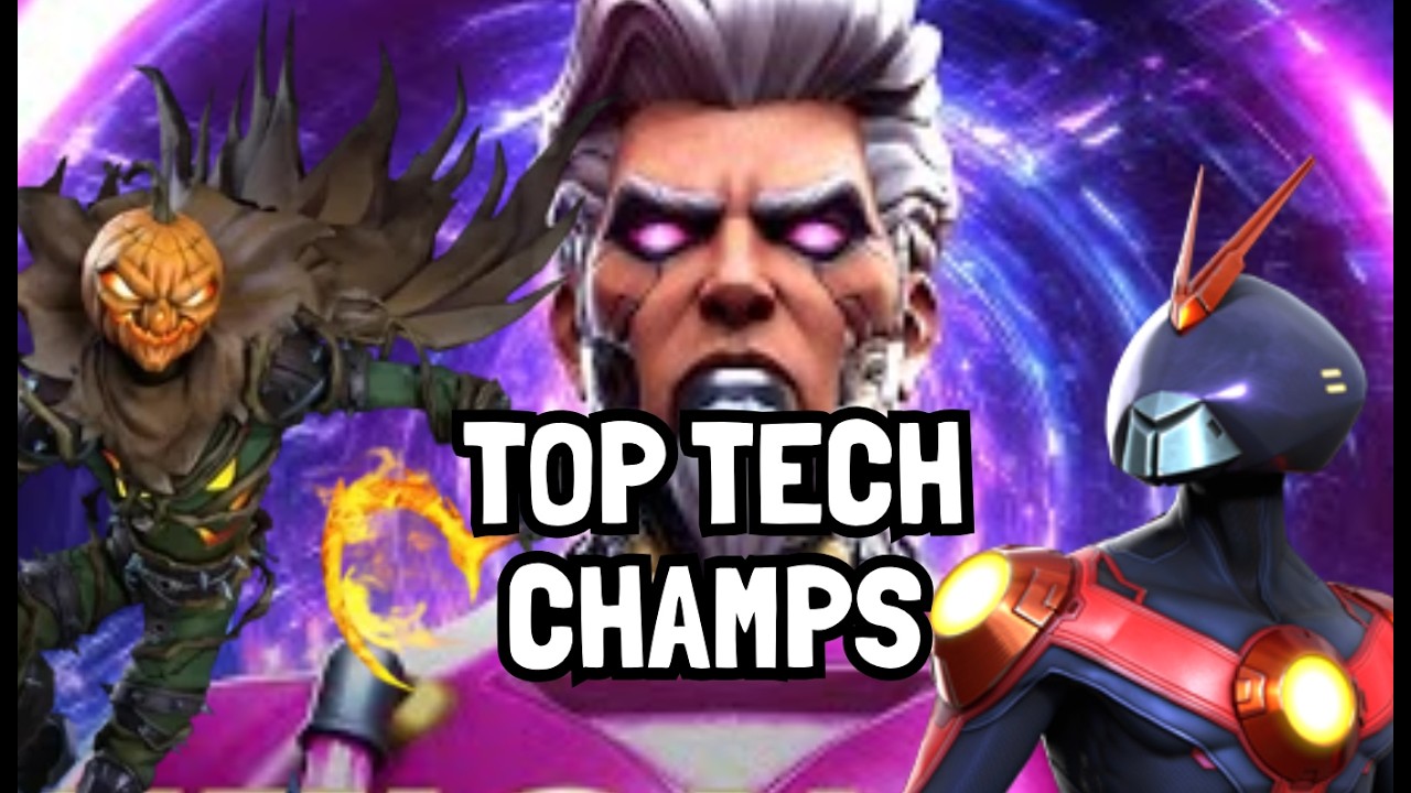 TOP 6 MUST HAVE TECH CHAMPIONS FOR BATTLEGROUNDS! | Marvel Contest of Champions 
