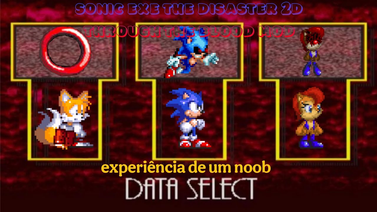 sonic exe the disaster 2d remake through the blood mod (experiência de um noob)