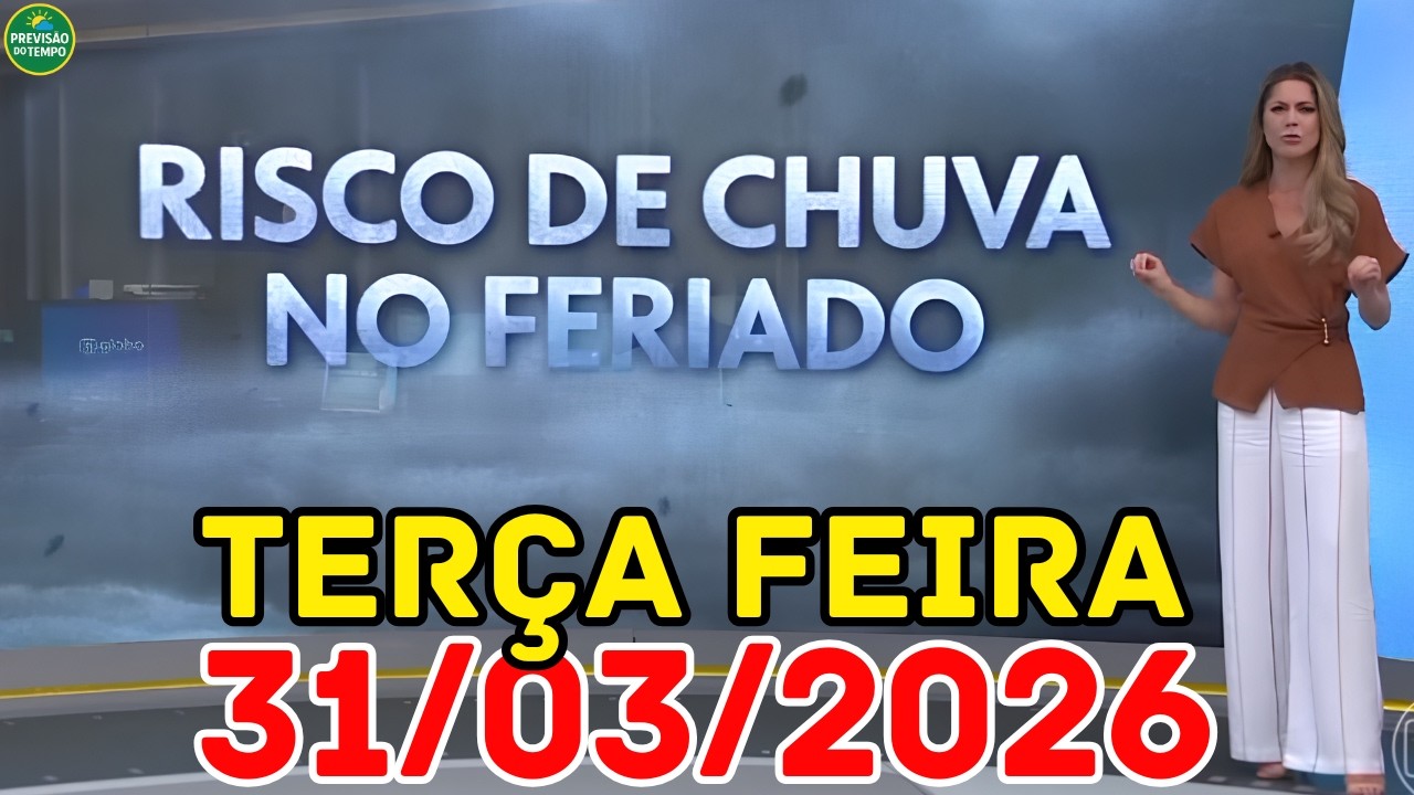 RISCO DE ALAGAMENTO NO SUDESTE: Temporais ganham for&ccedil;a &agrave; tarde | Previs&atilde;o do Tempo Jornal Hoje 31/03
