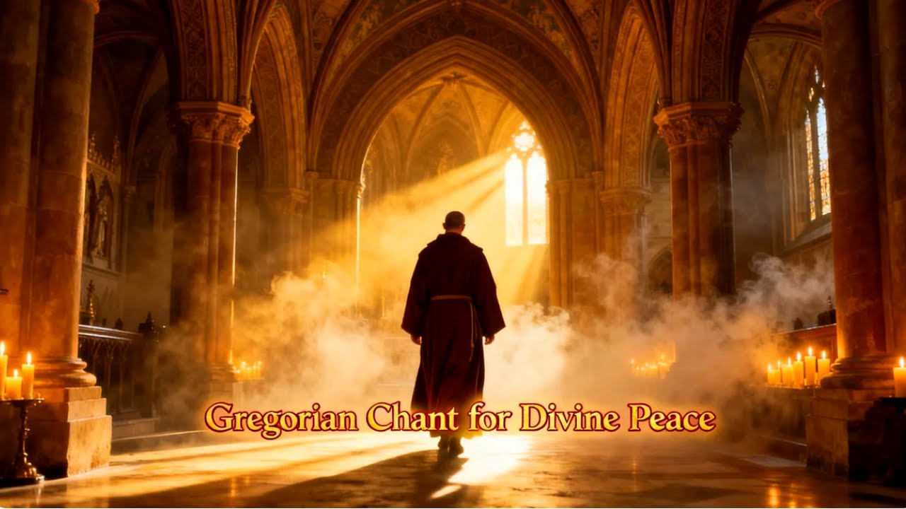 Gregorian Chant for Healing Sleep and Divine Reflection | Benedictine Ambience and Sacred Balance