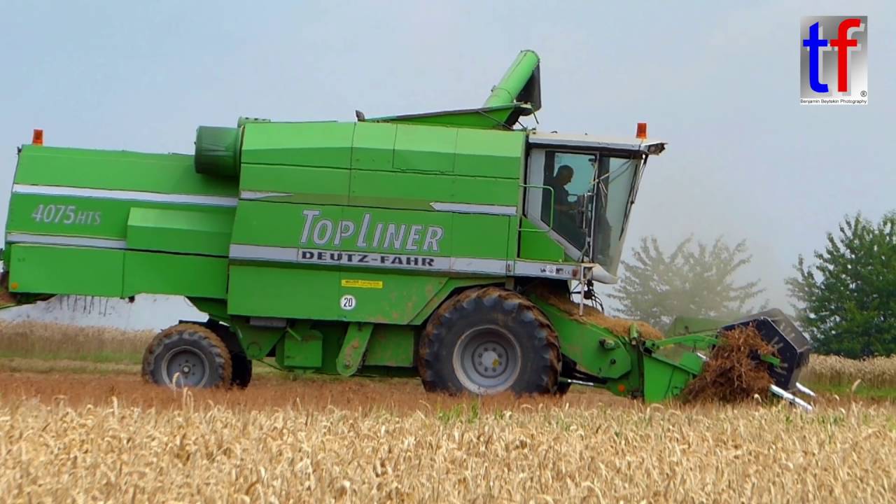 Harvester Deutz-Fahr TopLiner 4075 HTS, Weizenernte, Weiler zum Stein, 25.07.2016.