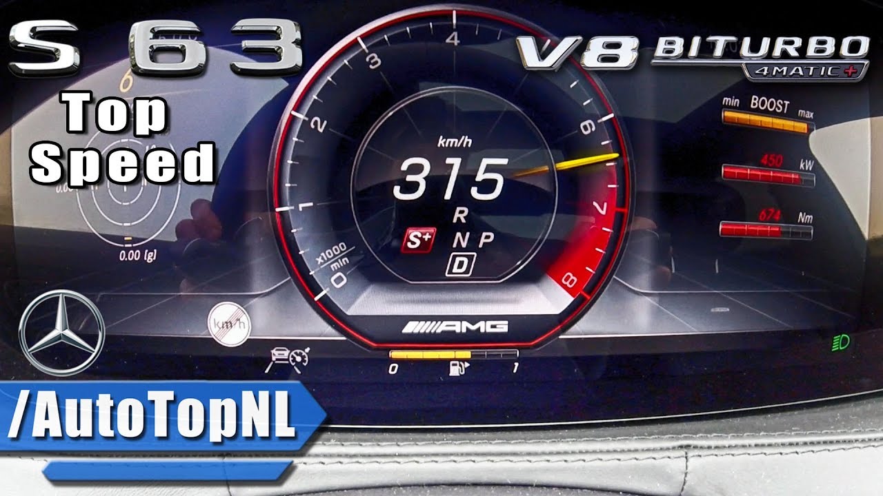 2018 Mercedes AMG S63 4Matic+ ACCELERATION & TOP SPEED 0-315km/h by AutoTopNL