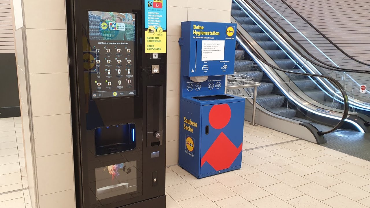 Kaffee Automat beim Lidl in Fürth_4K
