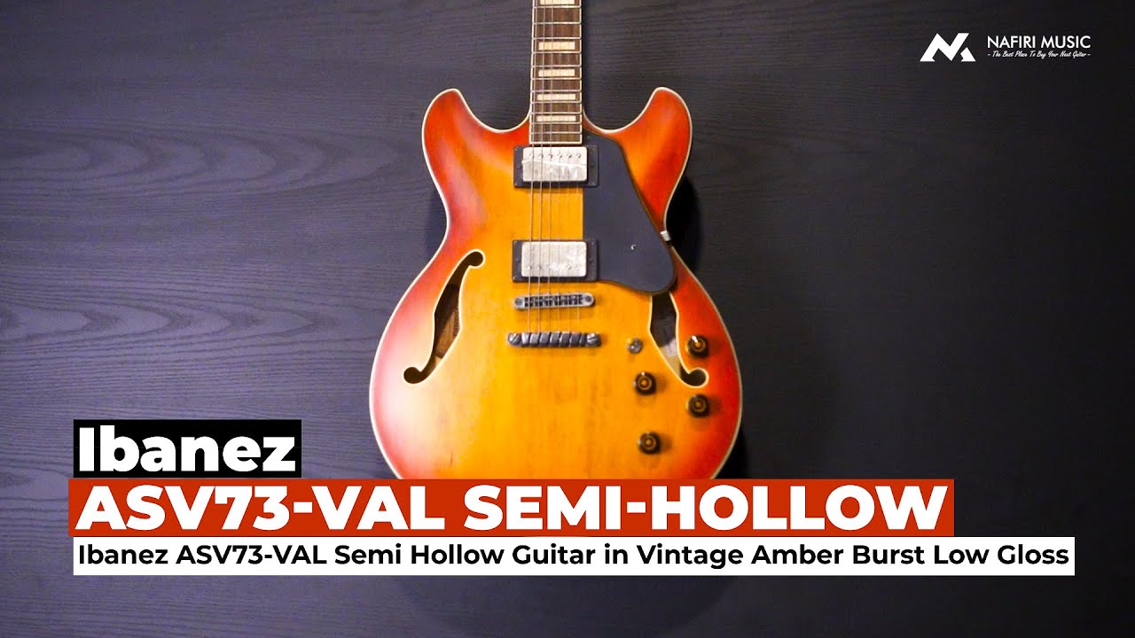 Ibanez ASV73 Val Semi Hollow in Vintage Amber Burst