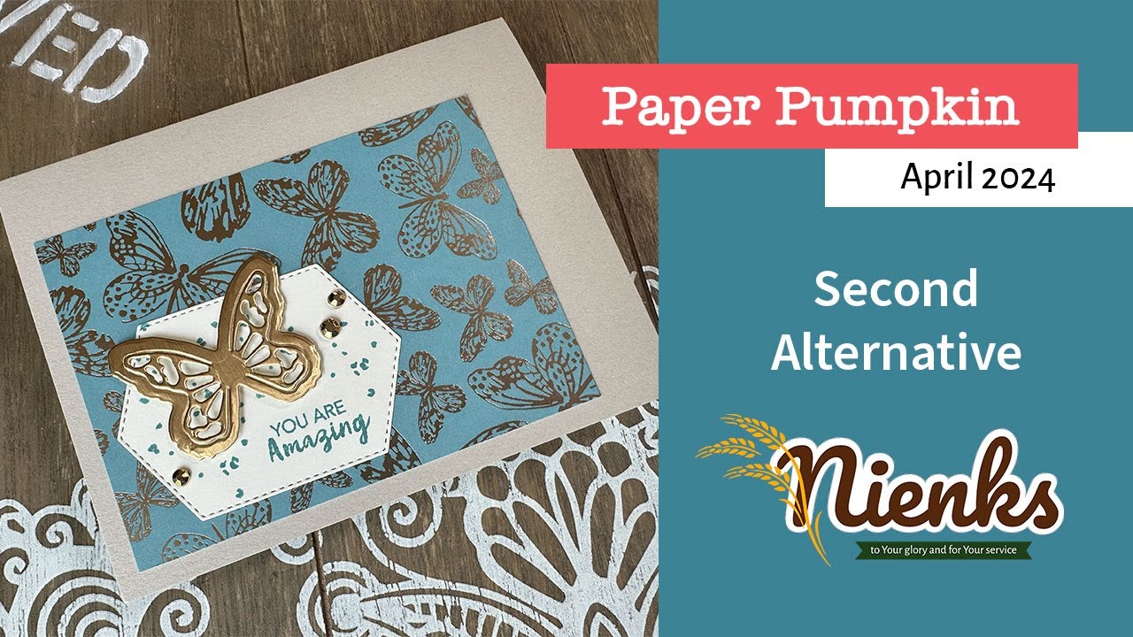 April 2024 Paper Pumpkin Second Alternative - Delicate Wings by Stampin' Up! | Nienks