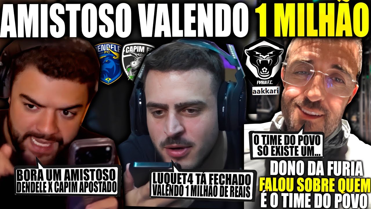 LUQUET4 LIGA PRO JON VLOGS AO VIVO E VÃO RESOLVER A TRETA DENDELE X CAPIM EM JOGO VALENDO 1 MILHÃO!