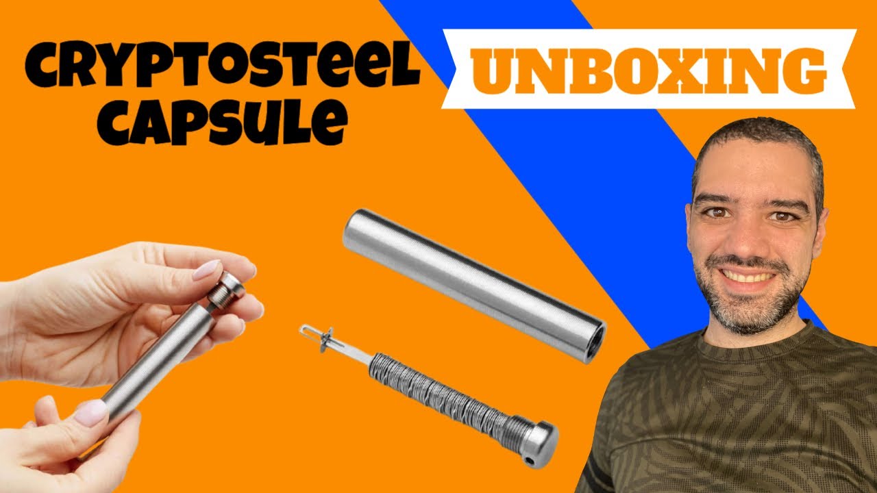 CryptoSteel Capsule 🔐 — Madre de Todos los Respaldos  — 📦 Unboxing