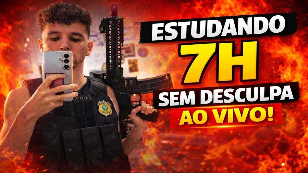 📚🔥 LIVE DIÁRIA DE ESTUDOS – ESTUDE COMIGO (7 Horas Líquidas) 🔥📚  Study with me  @ Leo Concurseiro 🔥