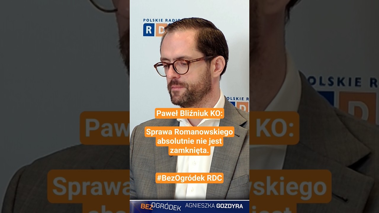 TO, ŻE #ROMANOWSKI JEST WOLNY NIE ZNACZY, ŻE JEST NIEWINNY | P. BLIŹNIUK O FUNDUSZU SPRAWIEDLIWOŚCI