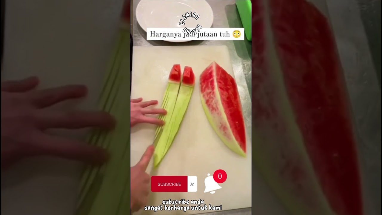 Cara Memotong dan Menghias Semangka - street food
