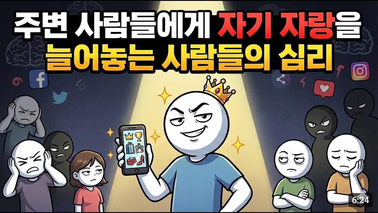 자기 자랑을 끊임없이 늘어놓는 사람들의 심리 : 그들은 왜 그토록 필사적으로 자신을 포장하는 걸까요?