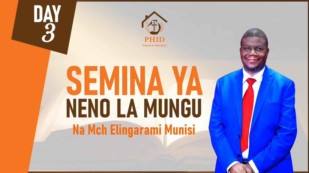 #LIVE SEMINA YA NENO LA MUNGU DAY 03 | MCH. ELINGARAMI MUNISI | 16.02.2023