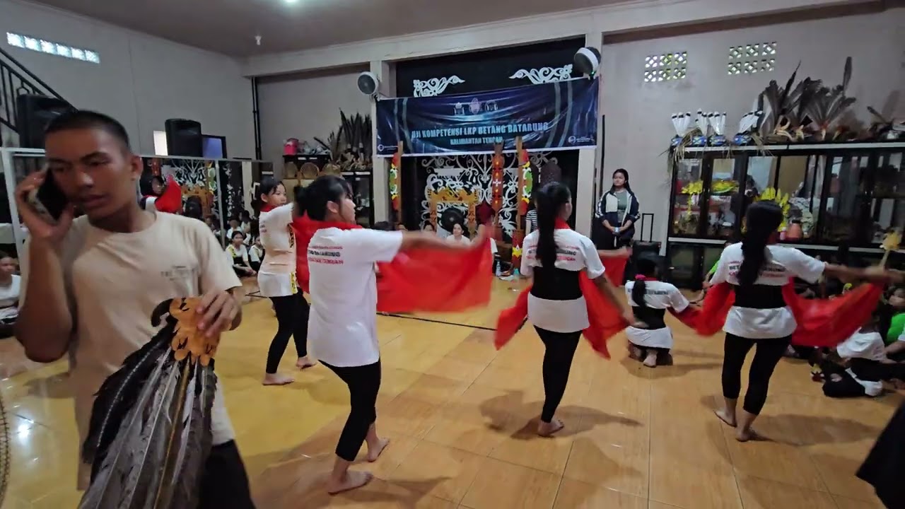 Persiapan pergelaran seni || Sanggar Seni Betang Batarung || Kalimantan Tengah