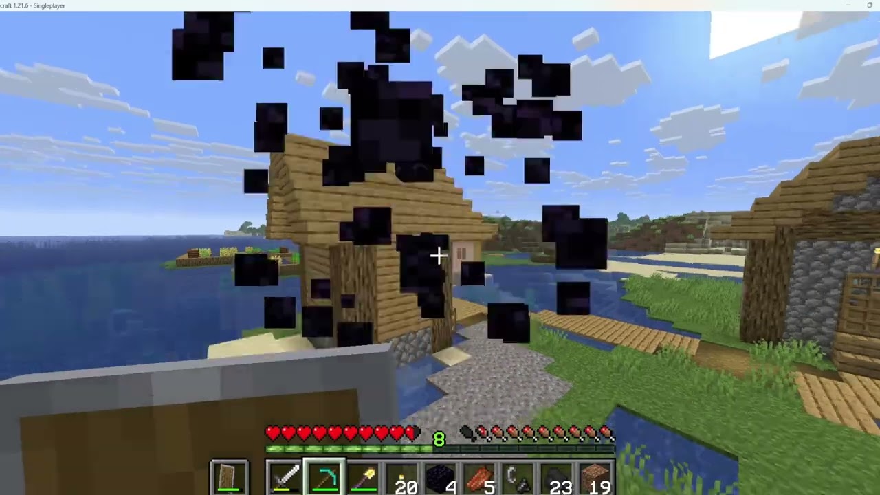 I got a pickaxe and went to the nether! ll Minecraft