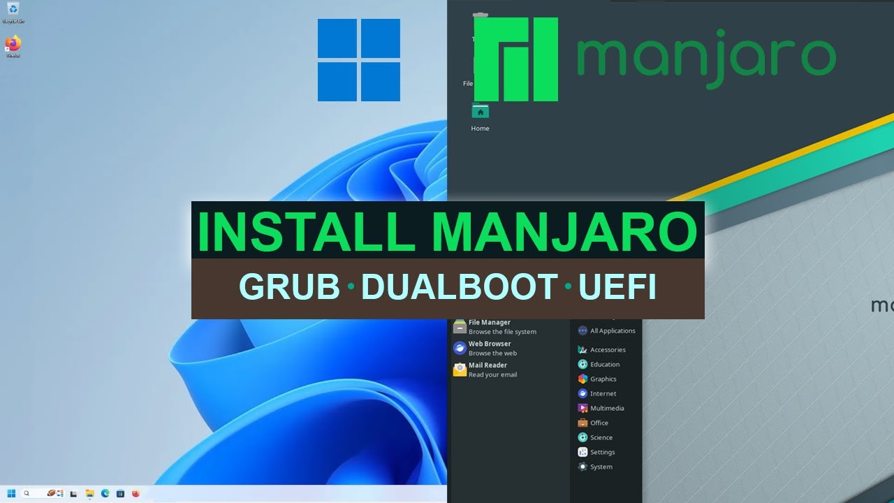 Установка Manjaro Linux &mdash; двойная загрузка с Windows