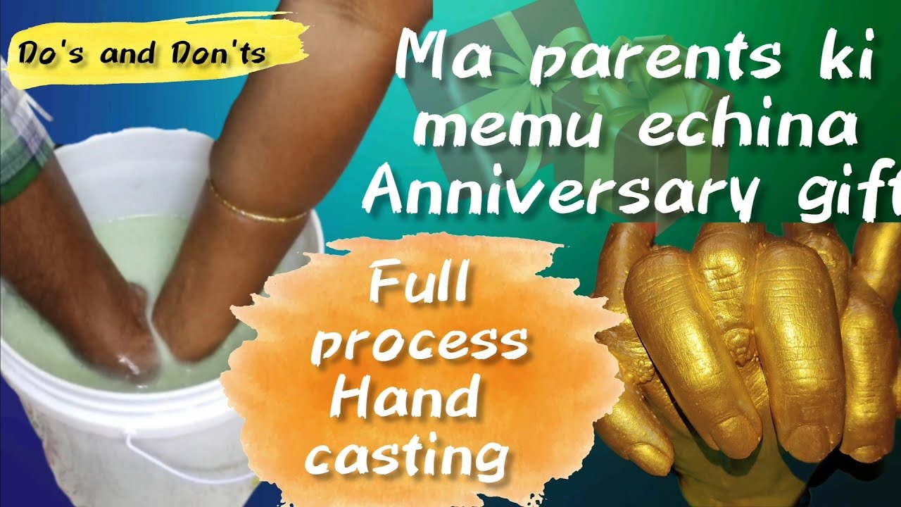 Couple hand casting|How to cast hands with casting kit at home| Best memory vth family| Full process