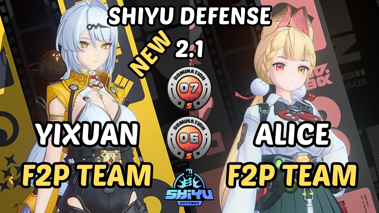 M0W0 Alice Nicole F2P Team x M0W0 Yixuan F2P Team ZZZ| NEW Shiyu Defense 6-7 | Zenless Zone Zero 2.1