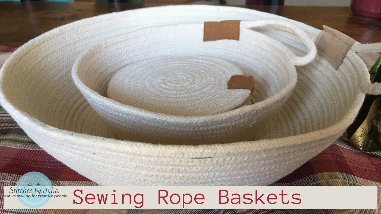 Gift Idea, Sewing Rope Baskets and Coasters