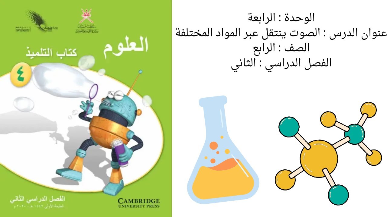شرح درس الصوت ينتقل عبر المواد المختلفة