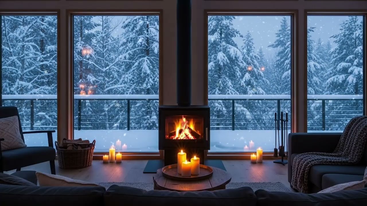 Soft Piano by the Fireplace – Peaceful Relaxing Music for Study, Sleep & Calm Nights