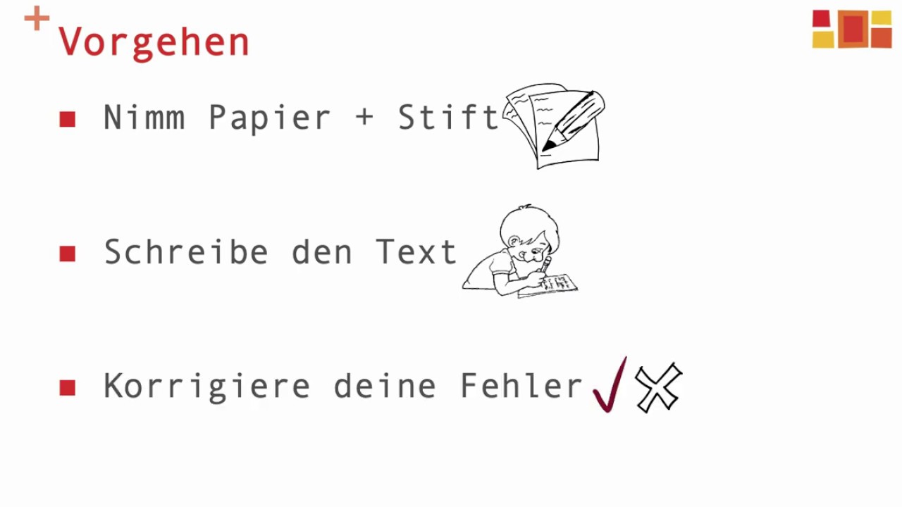 Deutsch üben - Diktat 28