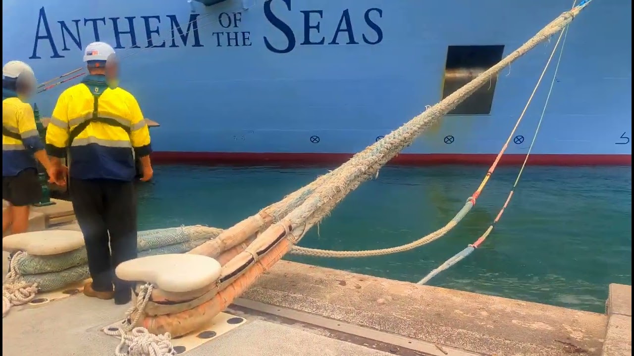 Ovation Of The Seas Anchor departing