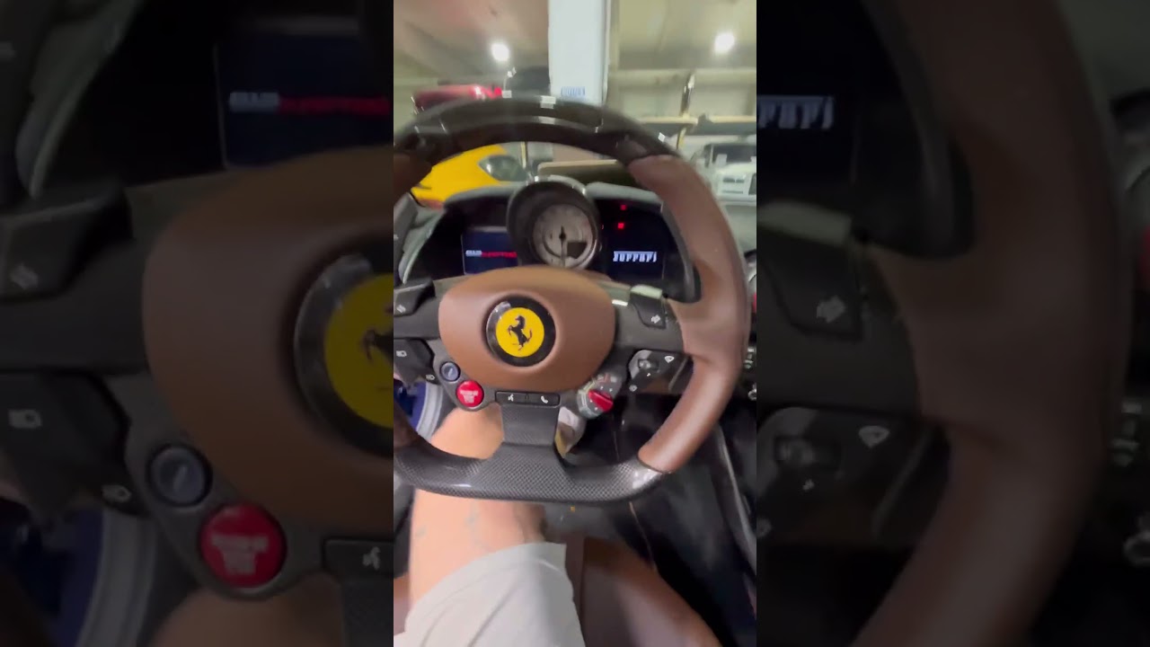 How do you like this interior? #automobile #cartok #hypercar #ferrari #supercarlifestyle #gtcar