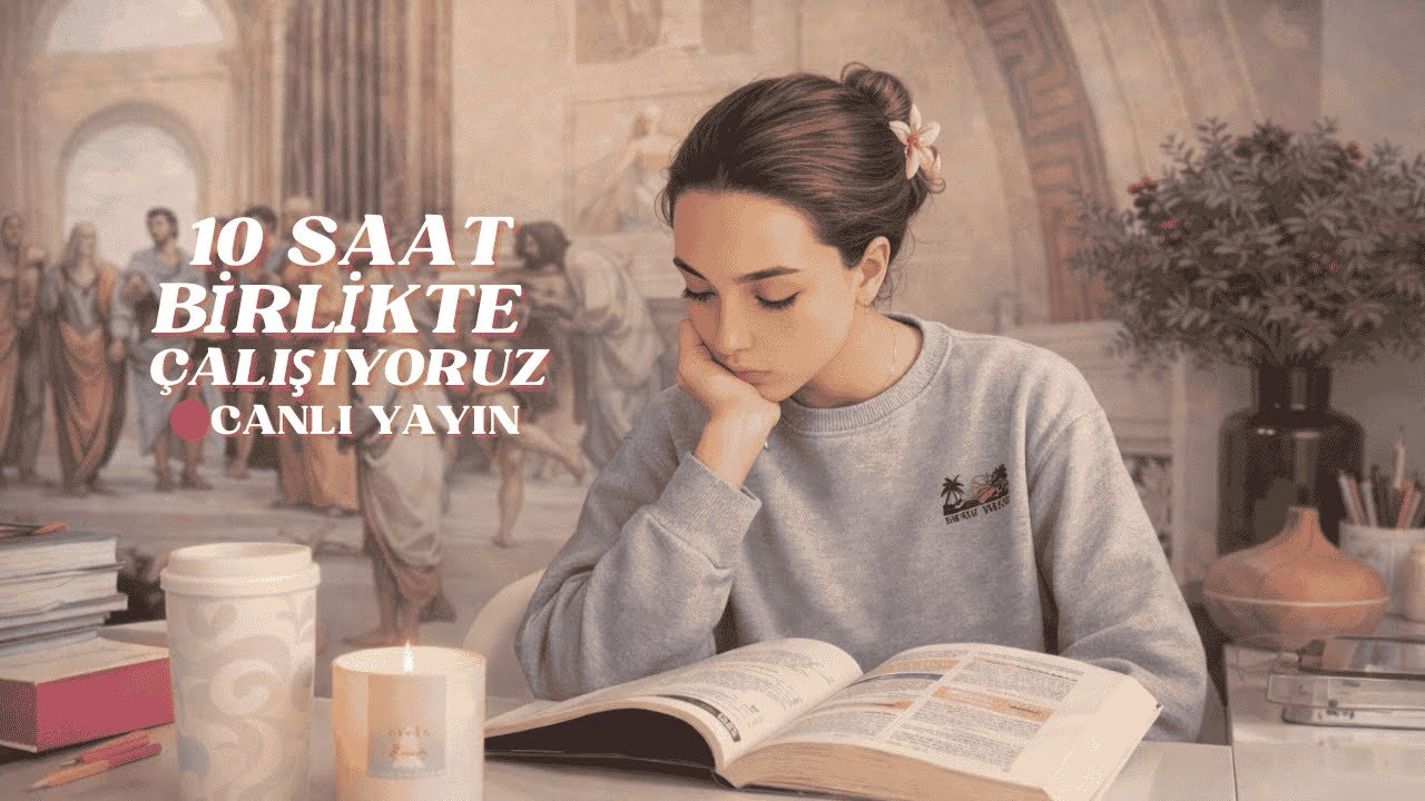 Birlikte Ders | Study With Me  • 120min study /30min break • Fireplace Sound/Şömine Sesi