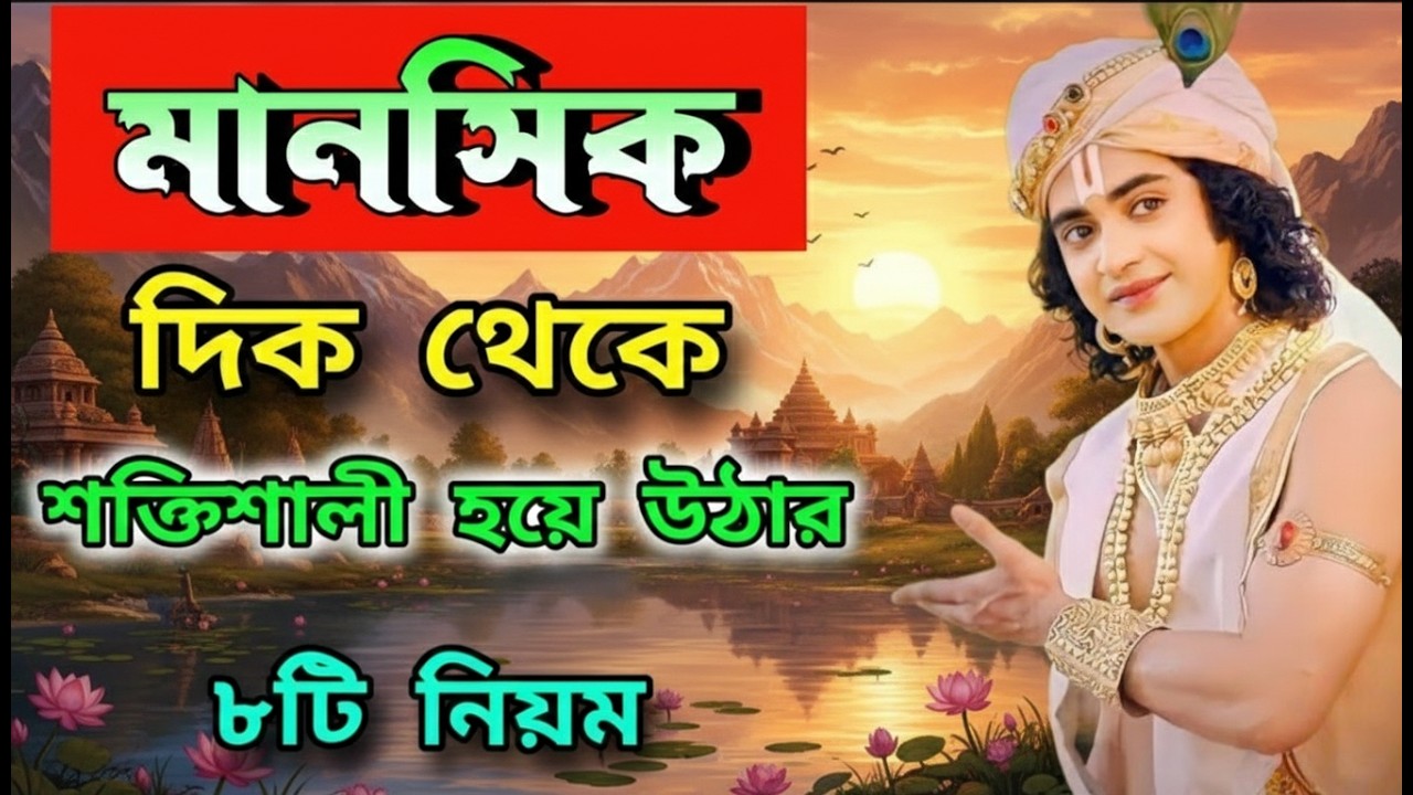 মানসিক দিক থেকে শান্ত শীল হয়ে ওঠার ৮ টি নিয়ম ভগবান শ্রীকৃষ্ণের অমূল্যবাণী  hara Krishna rabha !!!!
