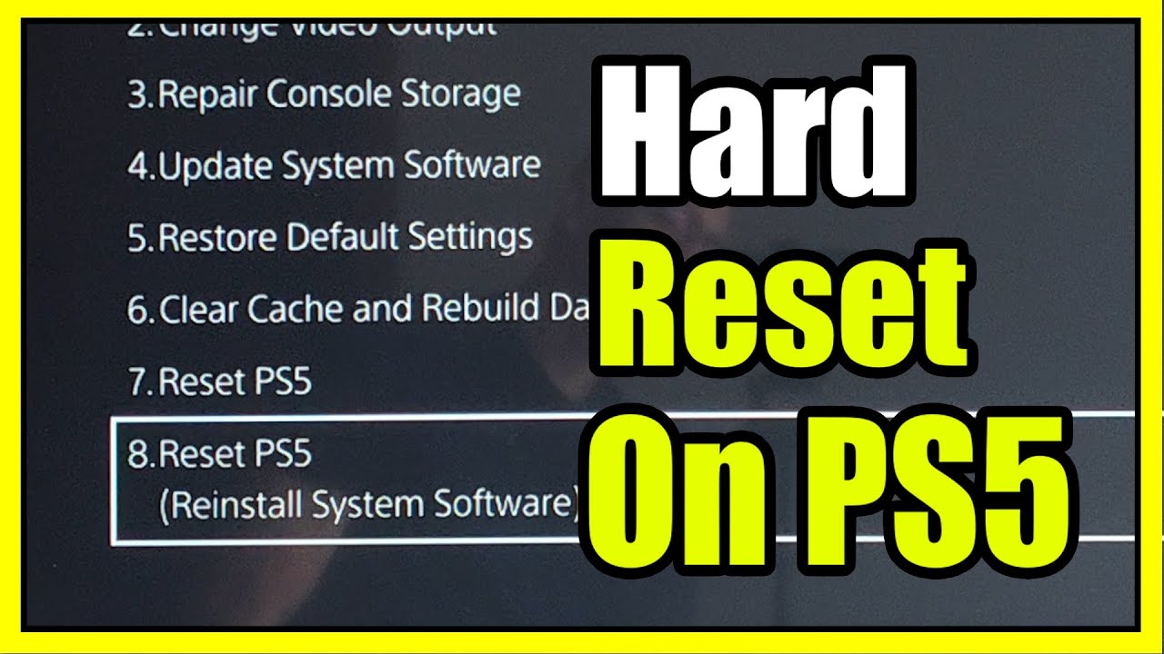 How to Hard Reset PS5 Console 2 different ways (PS5 Settings)