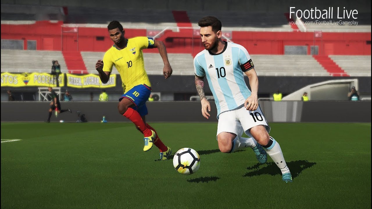 PES 2018 | ECUADOR vs ARGENTINA | Lionel Messi amazing 2 goals | Gameplay PC