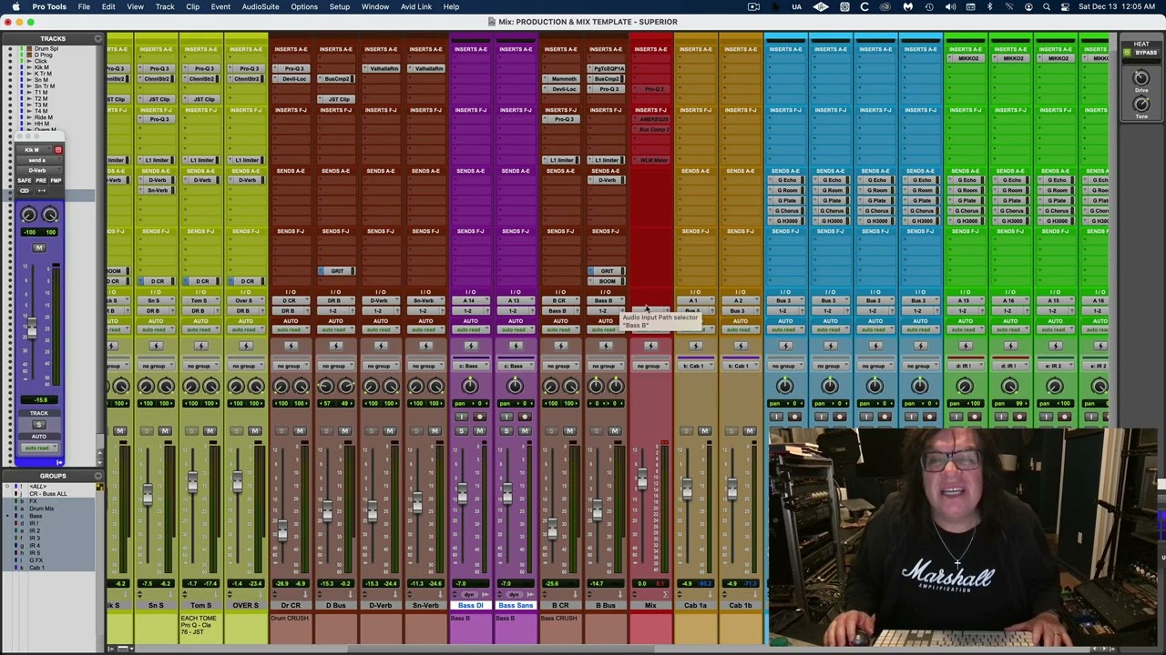 Built A Production & Mix Template, Run Through