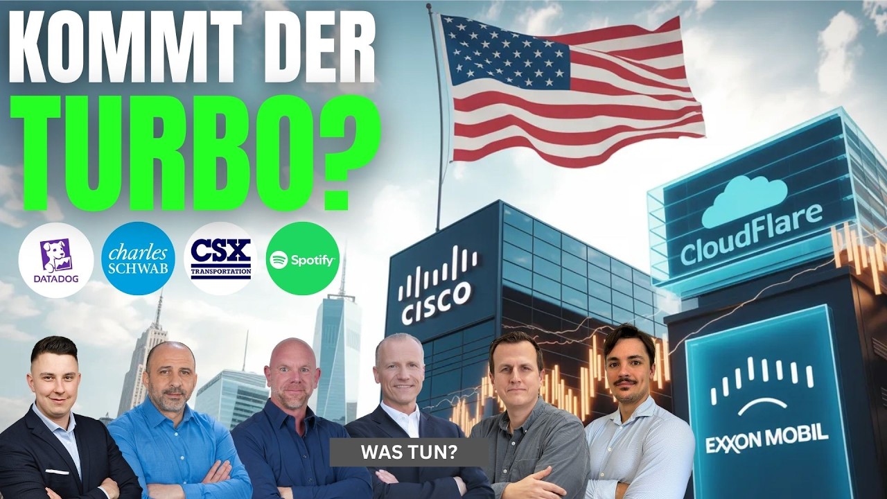 Tech-Aktien - Jetzt Kaufen? Datadog | Cisco | Cloudflare | CharlesSchwab | Spotify | ExxonMobil |CSX