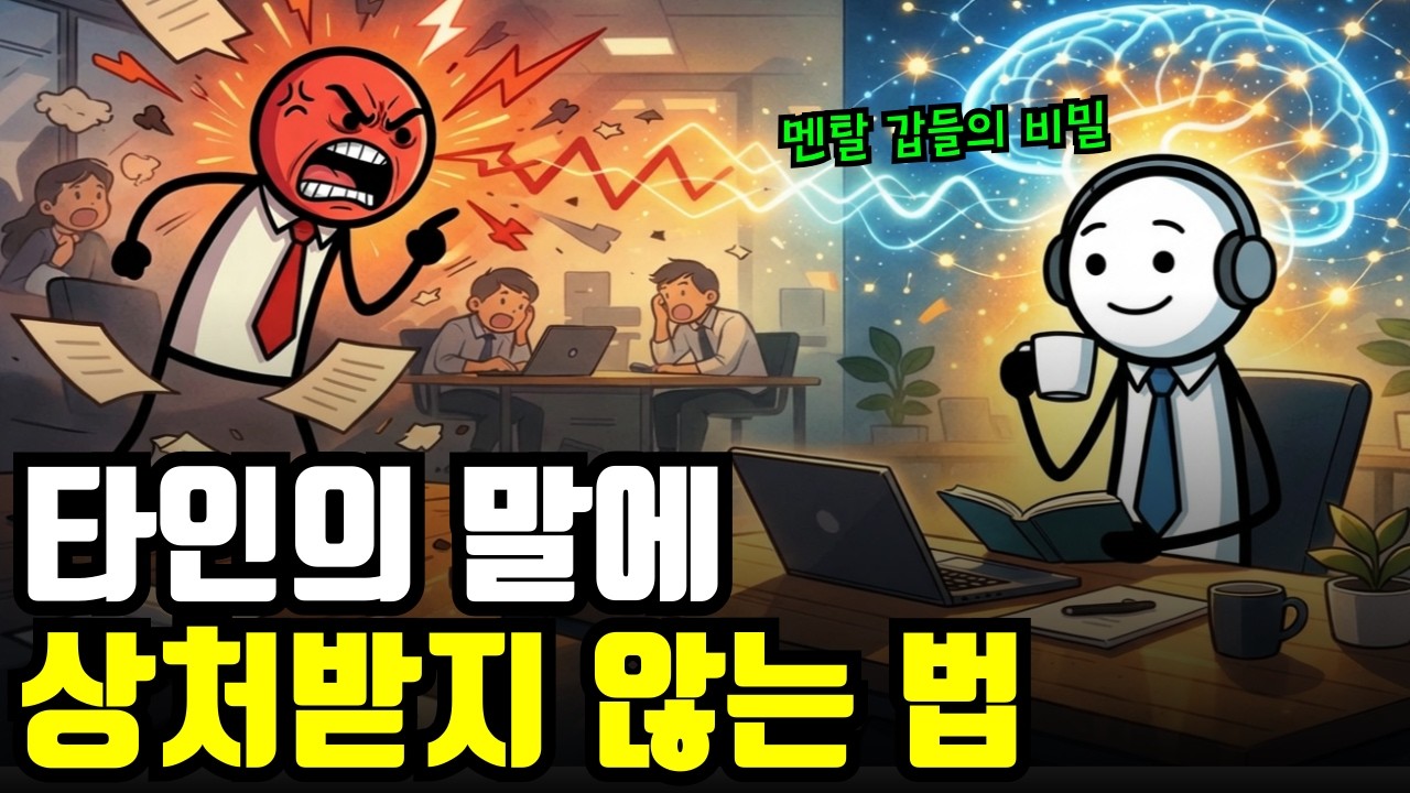 왜 나는 남의 말에 쉽게 상처받을까? 무너지지 않는 사람들의 심리 구조