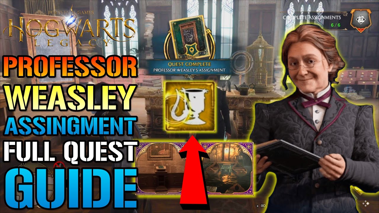 Hogwarts Legacy: Professors Weasley's Assignment! Quest GUIDE! How To Get 