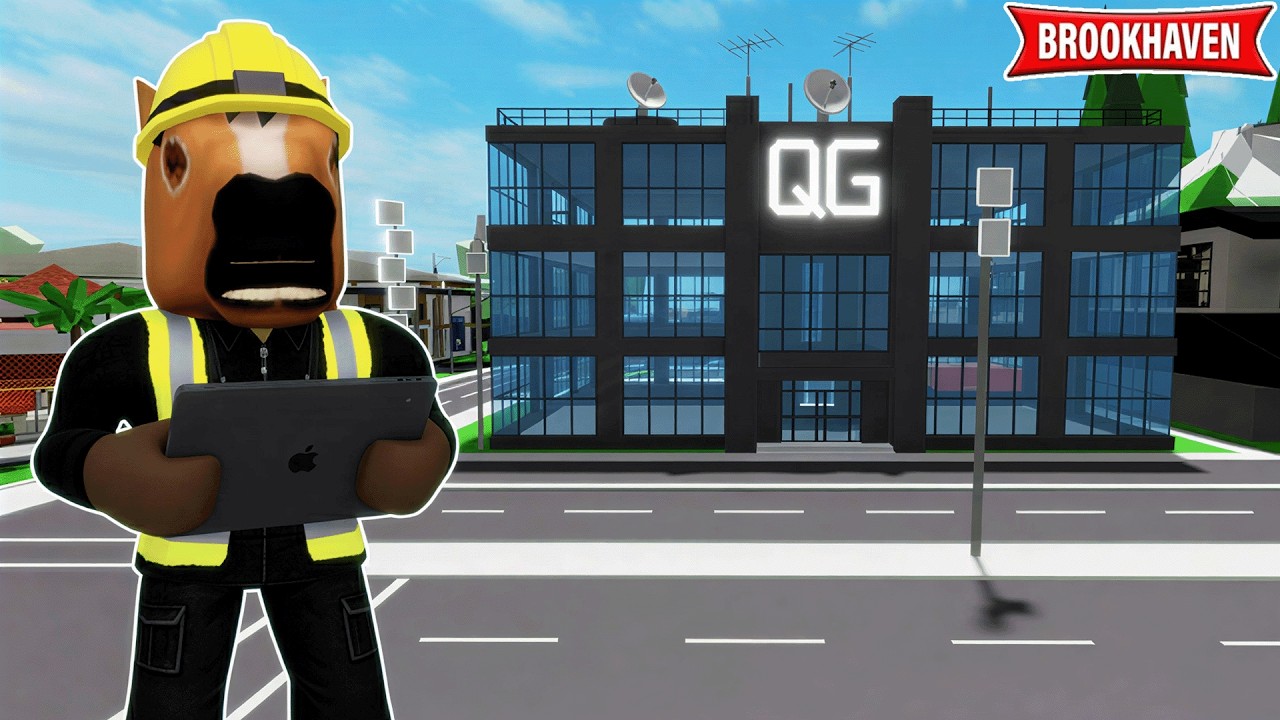 J'INSTALLE UN IMMENSE QG AU MILIEU DE BROOKHAVEN ROBLOX
