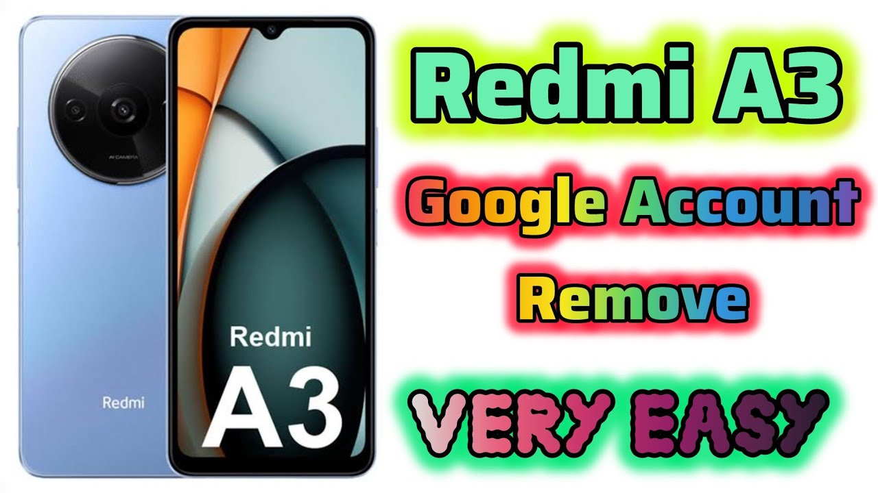 How to redmi A3 google account remove | redmi a3 frp bypass