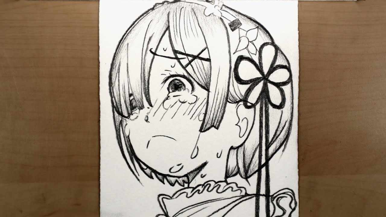 How to Draw Rem (Re:Zero) step by step | Easy anime Drawing