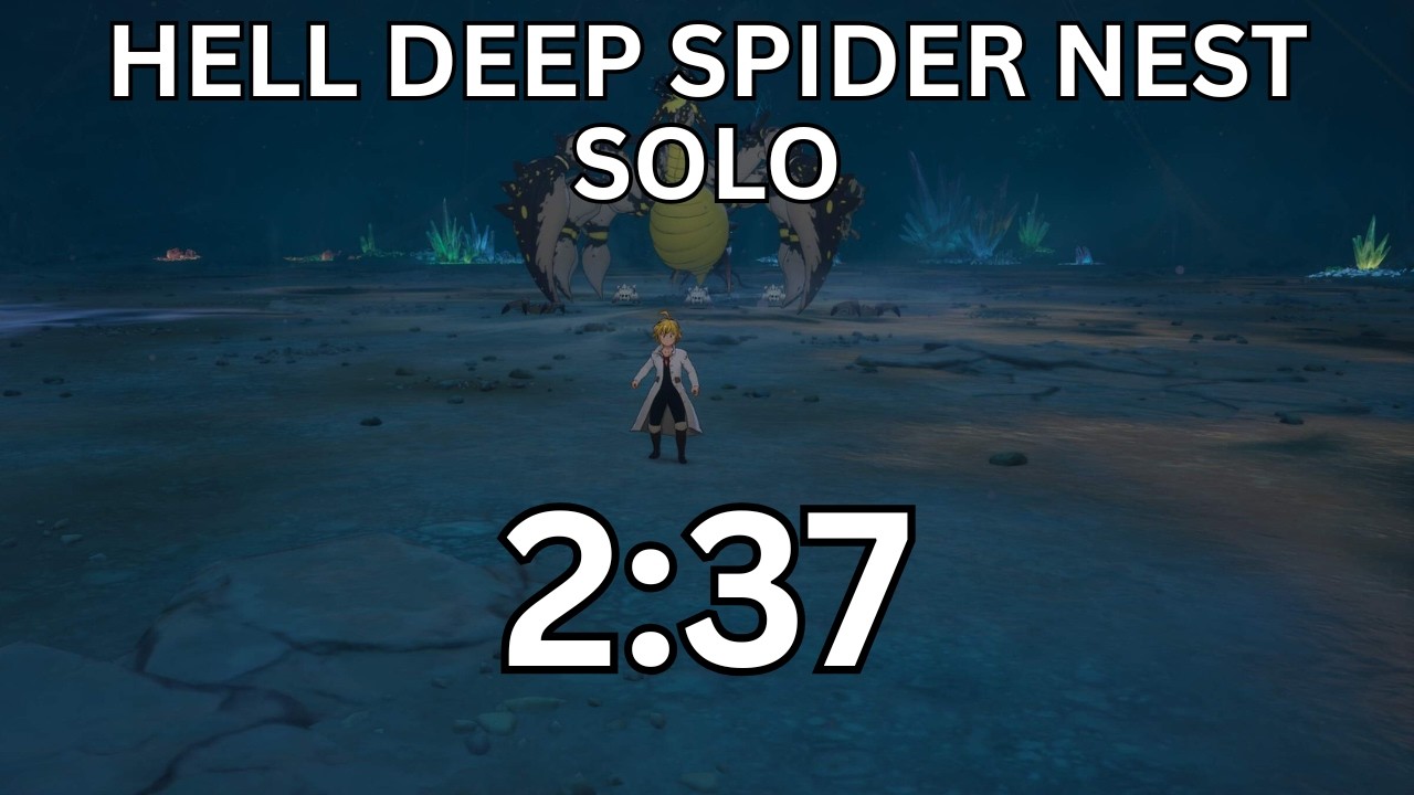 Hell Deep Spider Nest Speedrun in 2:37:31 | Seven Deadly Sins: Origins