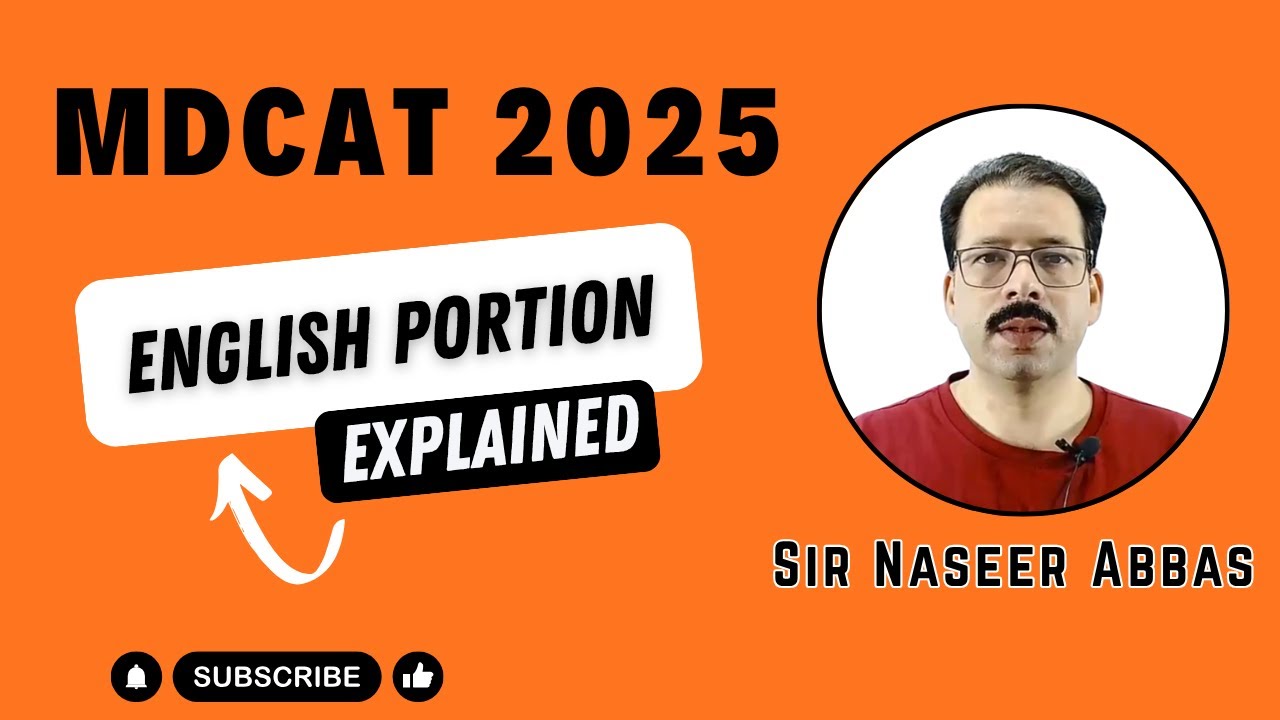 MDCAT 2025 English Portion Explained by Naseer Abbas