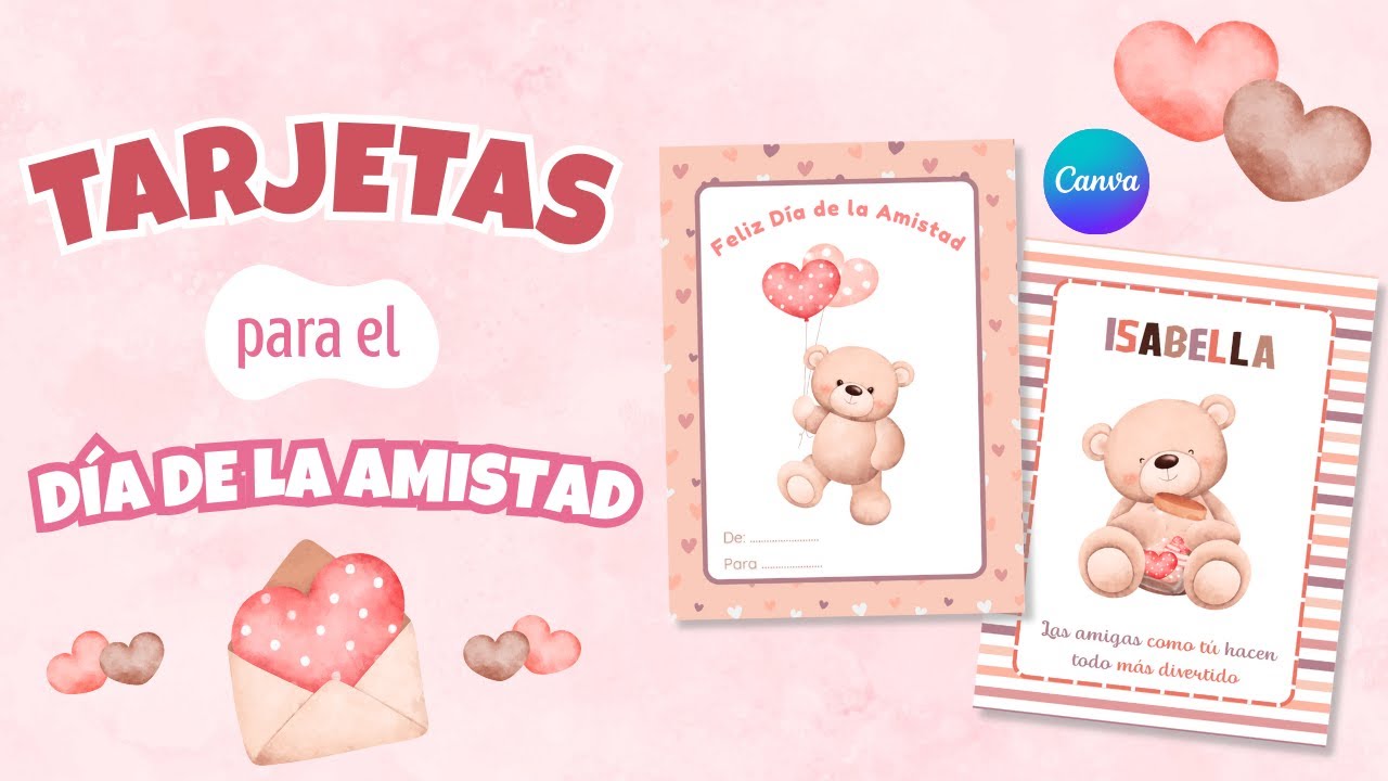 Cómo diseñar postales del Día de la Amistad en Canva | Tutorial para mamás creativas