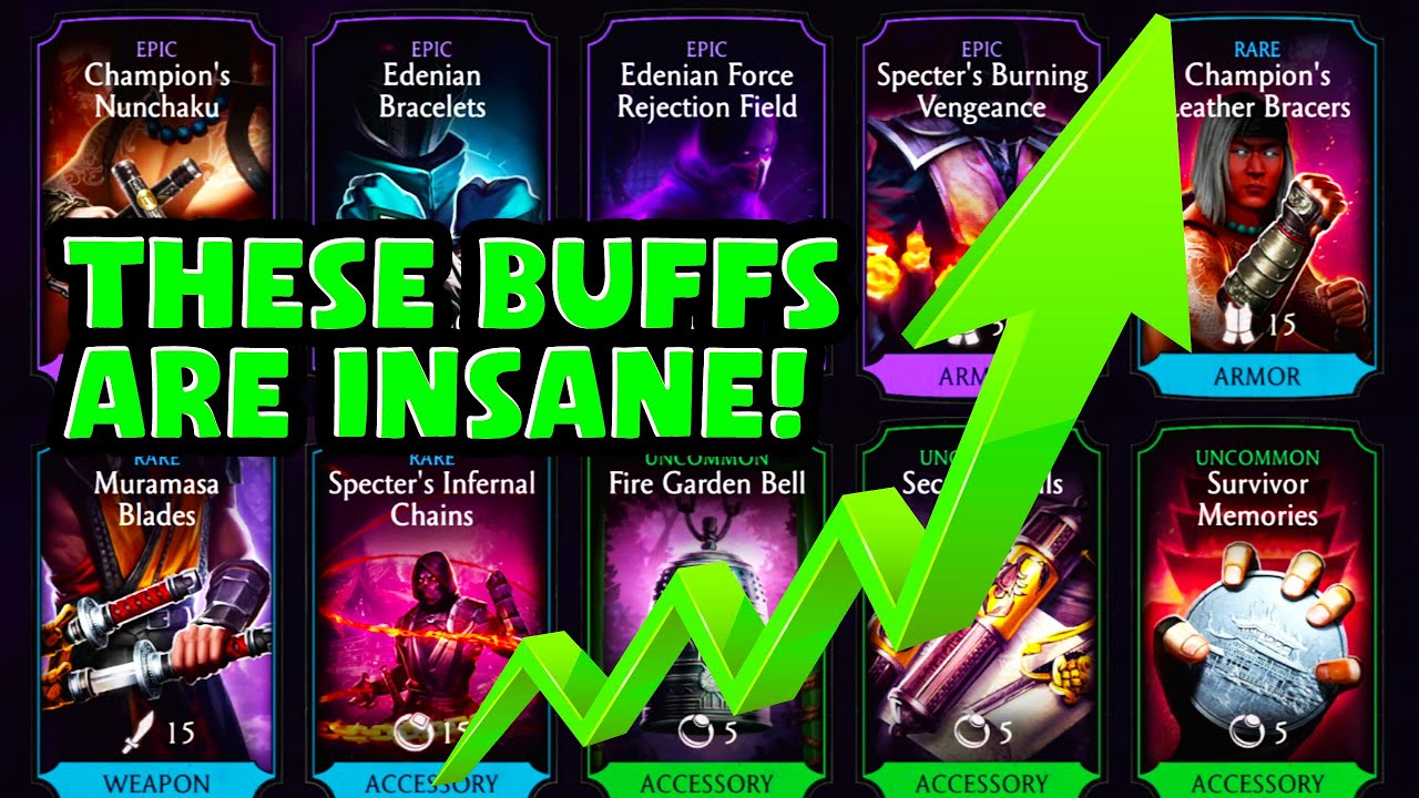 MK Mobile. Shirai Ryu Tower Gear Got INSANE BUFFS! Every Gear Change Review, BEST GEAR in The Game!