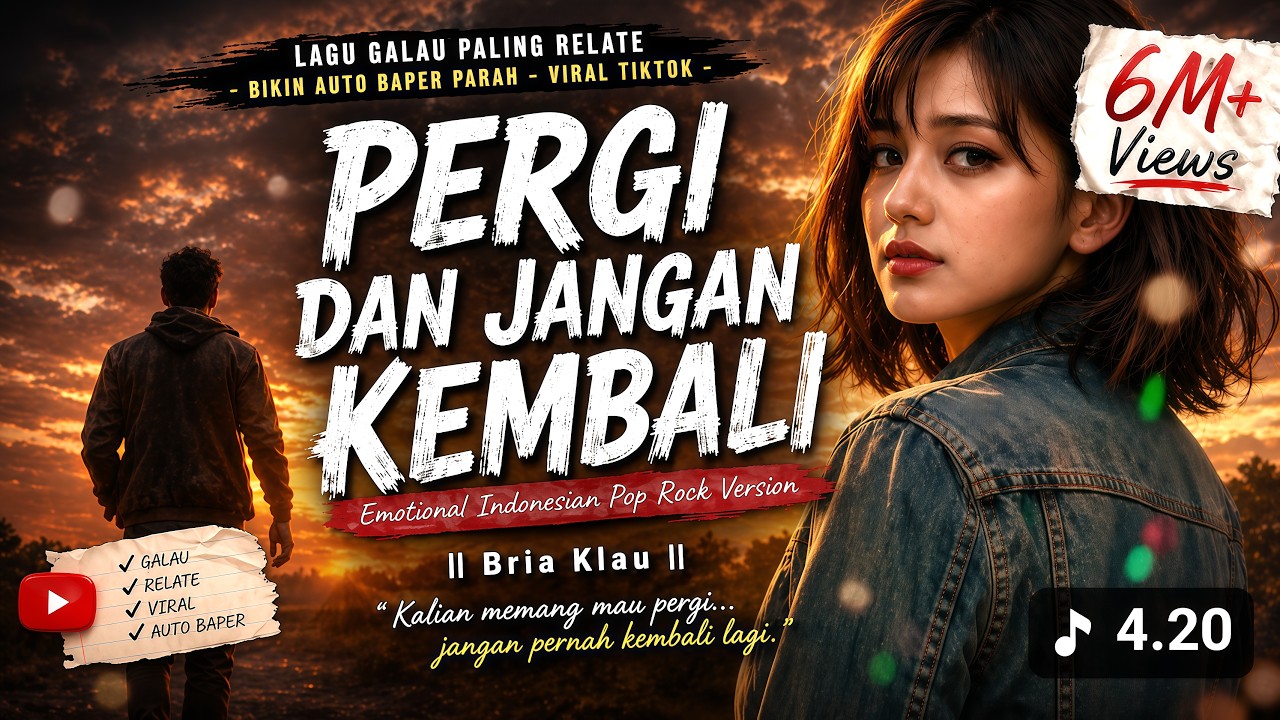 Pergi dan Jangan Kembali - Slow Rock - Cipt: Bria Klau