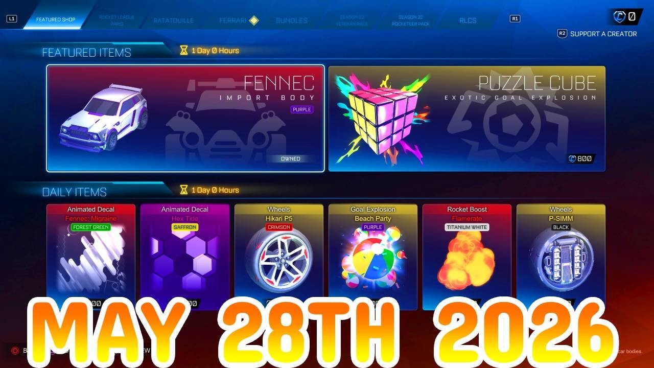 Rocket League ITEM SHOP Daily #538 (28th May 2026)