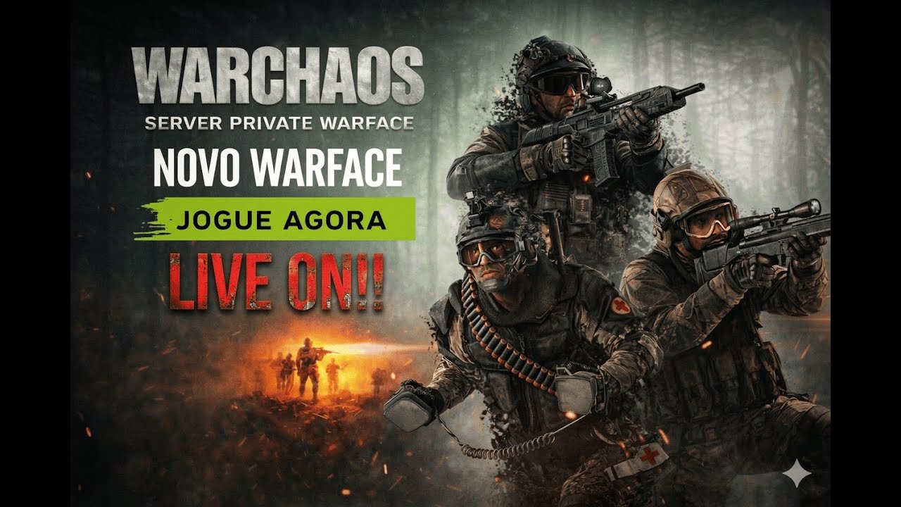 ⚔️ LIVE WARCHAOS – O NOVO WARFACE JÁ ESTÁ ON!