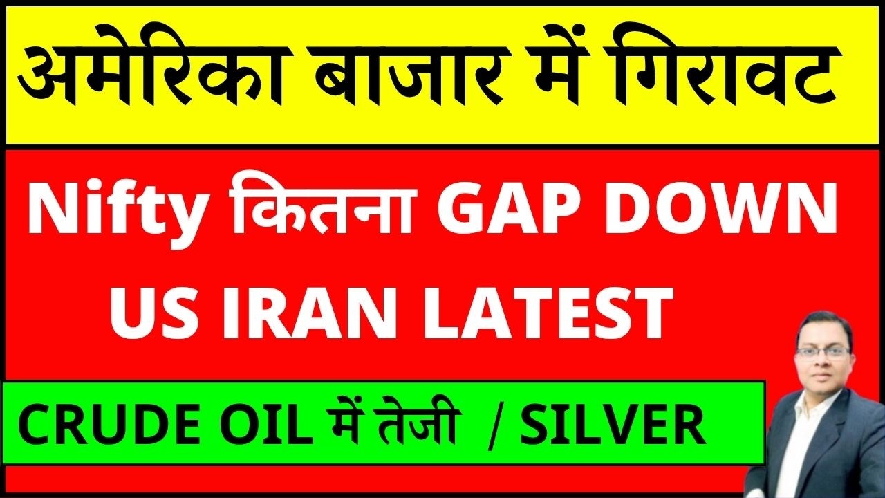 NIFTY PREDICTION I अमेरिका बाजार में गिरावट  I US IRAN war I BANKNIFTY I DOWJONES I MARKET CRASH