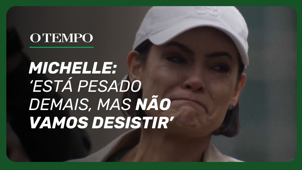 Michelle Bolsonaro se emociona: 'Está pesado demais, mas não vamos desistir!'