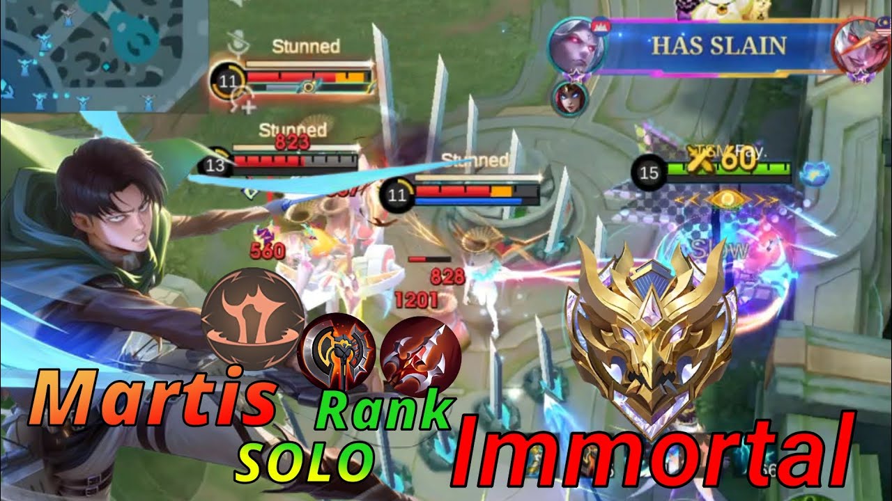 MARTIS EXP LANE SOLO RANK IMMORTAL 🔥 || CARRY GAME || MLBB GAMEPLAY
