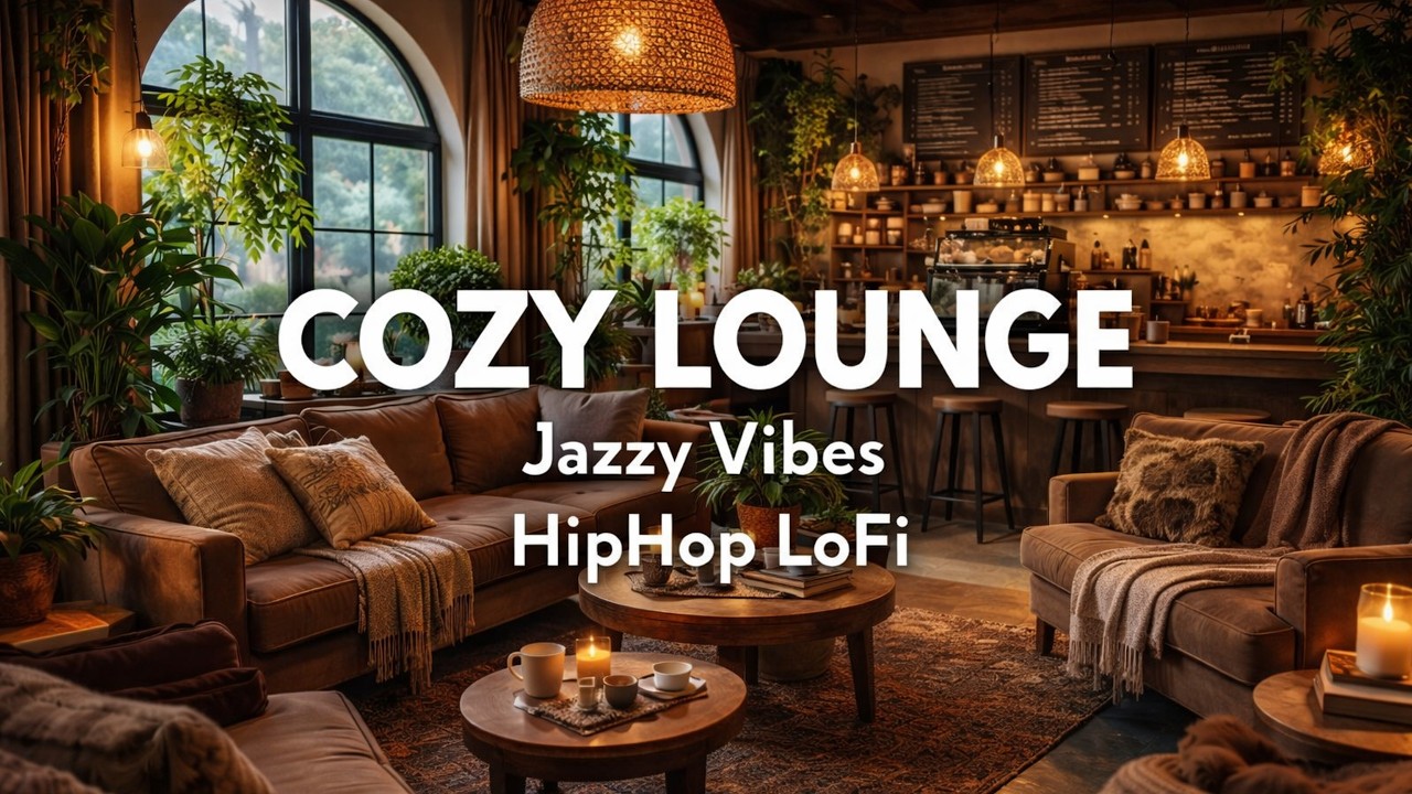 Cozy Jazz & Chill Lofi ☕ Winter Coffee Shop Ambience for Work & Study